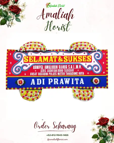 Papan Bunga Ucapan Selamat Kalierang